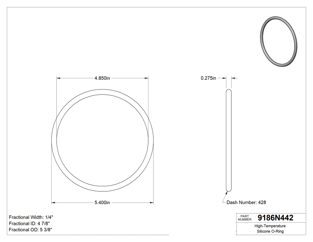 Technical drawing - 9186N442